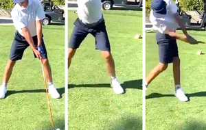 La question règle  : Sa balle tombe du tee, il joue. Doit il se compter un coup ?