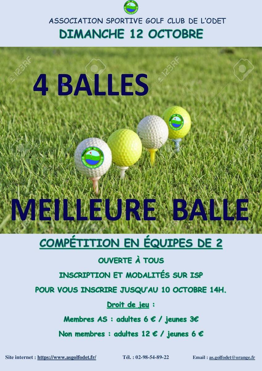 "4 Balles meilleure balle" du 12/10/2025
