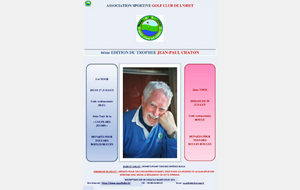 Trophée Jean-Paul Chaton 2ème tour + sélection Héritage WC