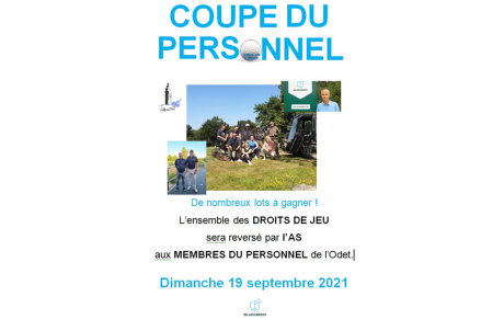 &quot;COUPE DU PERSONNEL&quot; 19/09/2021